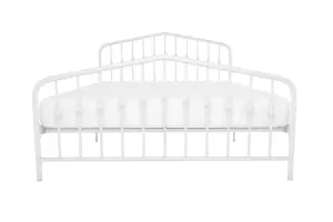 Bushwick Metal Bed White, King