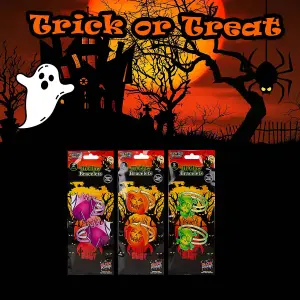 Halloween Glow Stick Bracelets Pack of 2 1 Piece Mystery Bag  MultiColour