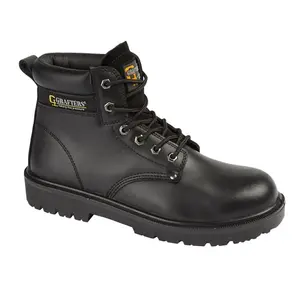 Grafters Mens Leather Safety Boots Black (6.5 UK)