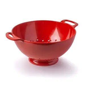 Zeal Premium Melamine Colander, Large 24cm, Red