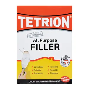 Tetrion All Purpose Ready Mixed Filler Wood Stone Concrete Bricks Metal 1.5kg x6