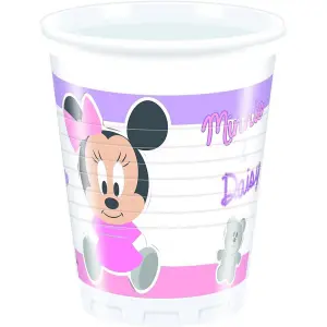 Disney Minnie Mouse Party Cup (Pack of 8) White/Pink/Purple (One Size)