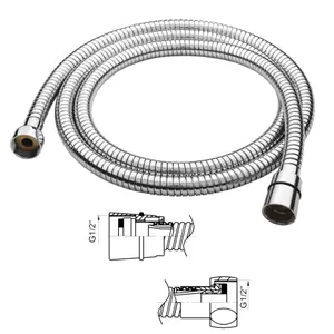 Hommix Rubineta 150CM to 180CM Stainless Steel Stretch Shower Hose