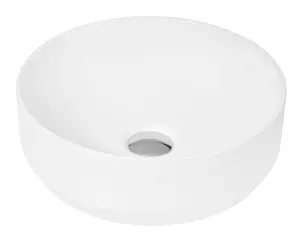 Round Ceramic Countertop Vessel without Overflow - 350mm