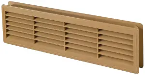 Awenta Oak 120x440mm Internal Door Plastic Ventilation Grille Air Vent Collar