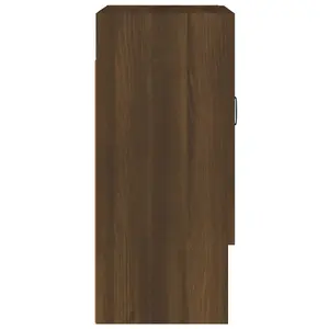 Berkfield Wall Cabinet Brown Oak 60x31x70 cm Engineered Wood