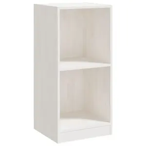 Berkfield Side Cabinet White 35.5x33.5x76 cm Solid Pinewood