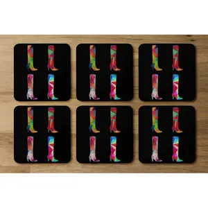 Square 6 Piece Coaster Set (Set of 6)