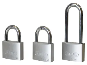 ABUS Mechanical 64TI/40mm TITALIUM™ Padlock Triple Pack (1 Long Shackle)