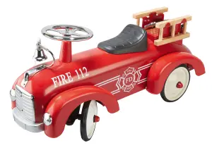 Goki Metal Fire Brigade Ride-On Vehicle