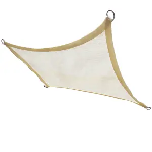 SunDaze 2x3m Sun Shade Sail Rectangle HDPE Breathable UV Block Sunscreen Cream with Free Rope