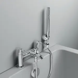 Ideal Standard Ceraline Chrome effect Surface-mounted 2 Tap Hole Shower mixer Tap