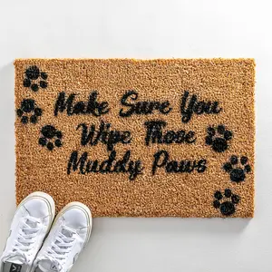 Make Sure You Wipe Those Muddy Paws Doormat