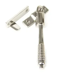 From The Anvil Polished Nickel Night-Vent Locking Reeded Fastener