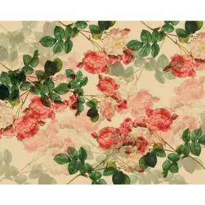 Origin Murals Classic Rose Design Natural Matt Smooth Paste the Wall Mural 300cm Wide X 240cm High