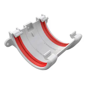 FreeFlow White Round Gutter Union Joint, 112mm Rain Water Systems