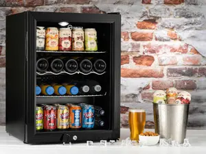 Subcold Super 65 LED Drinks Fridge - Black