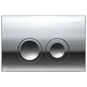 Geberit Delta25 Dual Flush Plate Gloss Chrome 115.125.21.5