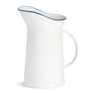 Nicola Spring - White Farmhouse Water Jug - 1 Litre