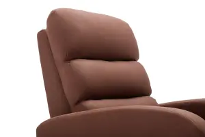 Grace Electric Fabric Single Motor Rise Recliner Lift Mobility Tilt Chair (Brown)