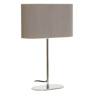 Interiors by Premier Lilian Shiny Silver Table Lamp