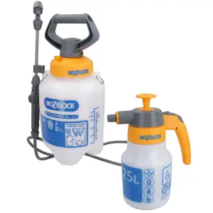 Hozelock Pressure Sprayer 5L & 1.25L Spraymist Indoor Garden Greenhouse Plant