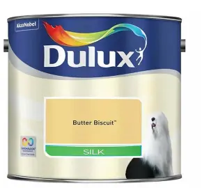 Dulux DU Silk Paint 2.5L Butter Biscuit