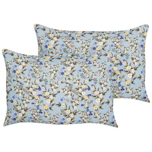 Set of 2 Outdoor Cushions VALLORIA Blue