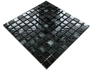 Glass mosaic on mesh for bathroom or kitchen 300mm x 300mm - Extraterrestrial