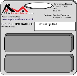 Brick Slip Samples - Country Red 676