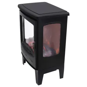 SunDaze Electric Fireplace Stove Heater with Fire Flame Effect Portable Fireplace Stove 1800W