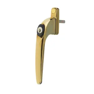 Yale Polished Gold effect Zinc alloy Window Lock