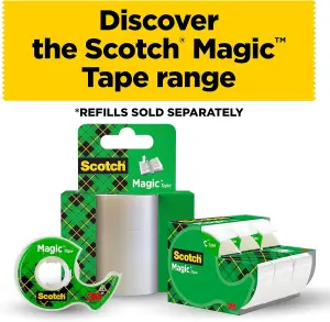 Scotch Magic Invisible Tape - 3 Refill Rolls, 19mmx25m - General Purpose Sticky Tape