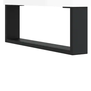 Berkfield TV Cabinet High Gloss White 150x30x44.5 cm Engineered Wood