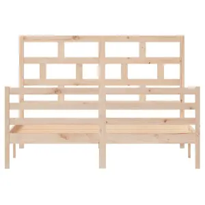 Berkfield Bed Frame Solid Wood Pine 160x200 cm