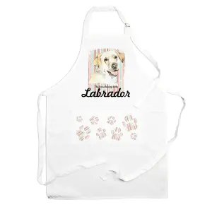 Purely Home Labrador Apron - Novelty Kitchen Gift for Dog Lovers