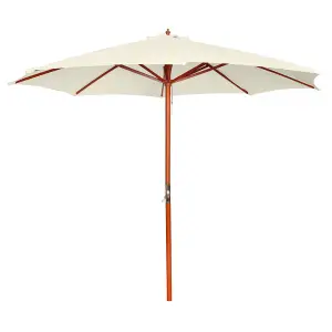 Berkfield Parasol 300x258 cm Sand White