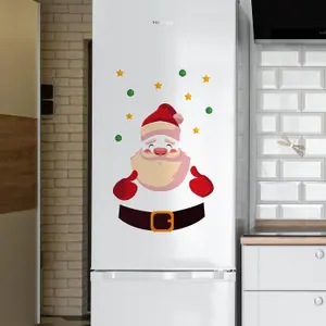 Cute Santa Claus Decoration Stickers Set Wall Stickers Wall Art, DIY Art, Home Decorations, Decals