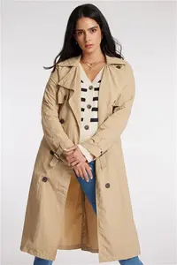 Brave Soul Tan - Trench Style Coat, Size: 8