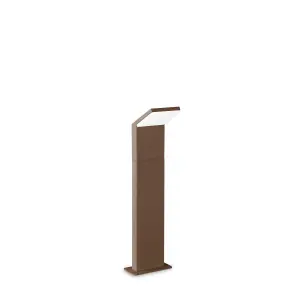 Ideal Lux Style Integrated LED 50cm Outdoor Bollard Coffee 1050Lm 3000K IP54