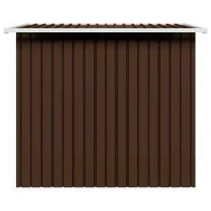 Berkfield Garden Storage Shed Brown 194x121x181 cm Steel