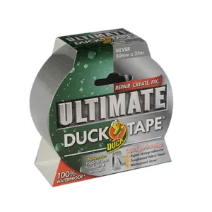 Duck Ultimate Silver effect Duct Tape (L)25m (W)50mm