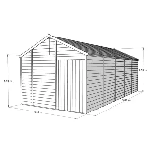 BillyOh Switch Tongue and Groove Apex Wooden Shed - 20x10 Windowless - 11mm Thickness