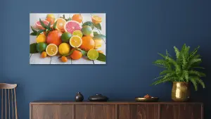 ALLboards Magnetic Glass Board CITRUS LEMON ORANGE LIME 60x40cm Print Wall Decorative Wall Picture Dry-erase Board