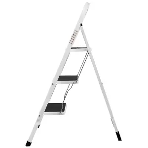 Home Vida 3 Step Ladder With Anti-Slip Mat Foldable Stool