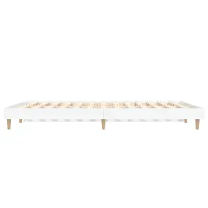 Berkfield Bed Frame White 140x190 cm Engineered Wood