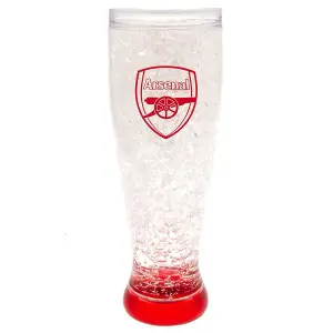 nal FC Slim Freezer Pint Gl Clear/Red (One Size)