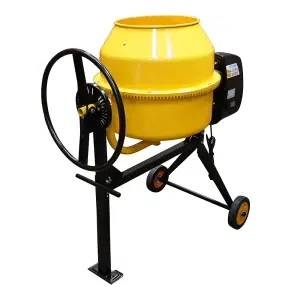 RocwooD Heavy Duty Electric Cement Concrete Mixer 140L Drum 550W