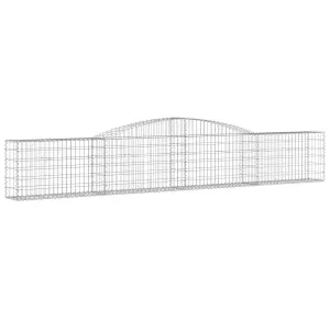 Berkfield Arched Gabion Baskets 20 pcs 400x30x60/80 cm Galvanised Iron