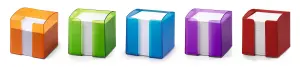 Durable TREND 800 Sheet Note Box Memo Pad Cube - Blue